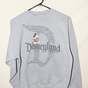 grey disney parks logo sweatshirt size s
